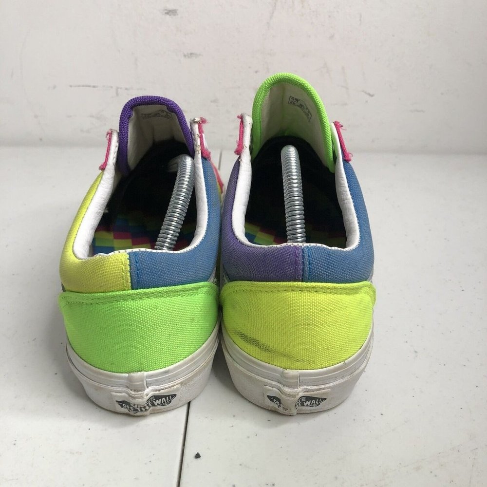 Vans Old Skool Neon Colorblock Womens Skateboarding S… Gem
